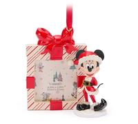 Disney Store Cadre décoratif Mickey en Père Noël spécial fêtes, décoration de Noël pour l'affichage de Photos, 9,5 x 4 cm