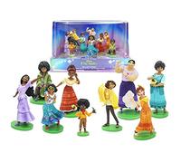 Disney Store Coffret de figurines Deluxe Encanto, la fantastique famille Madrigal, 9 pcs, comprenant Mirabel, Dolores, Camilo, Bruno, Antonio, Luisa, Isabela, Julietta et Pepa, 3 ans et plus
