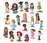 Disney Store Disney Princess Mega Ensemble de figurines Disney Animators Collection, 20 pièces, personnages sur la base, comprend Aurora, Moana et plus encore, convient aux enfants de 3 ans et plus