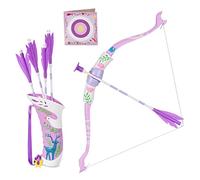 Disney Store Ensemble officiel de Raiponce avec nœud et flèches pour enfants avec nœud, carquois et cinq flèches à ventouse