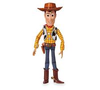 Disney Store Figurine Woody Interactive parlante Toy Story 4, 35 cm / 15", inclut Plus de 10 répliques en Anglais, interagit avec d'autres Figurines et Jouets, lumières Laser, 3 Ans et Plus.