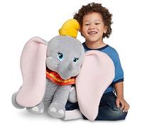 Disney Store Grande Peluche Dumbo, 58 cm, Personnage Iconique en Position Assise avec détails brodés et Oreilles 3D, Convient à Tous Les âges