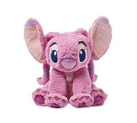 Disney Store Official Angel Peluche pour enfants, personnage câlin avec texture pelucheuse et détails brodés, oreilles souples, peluche adaptée à tous les âges.