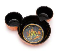 Disney Store Official Bol Mickey d'Halloween, l 22 x P 5 cm, 680 ml, bol décoratif en forme de citrouille orange, en céramique, adapté au lave-vaisselle et au micro-ondes
