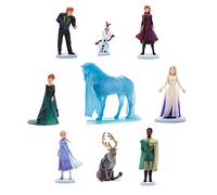 Disney Store Official Coffret de Figurines La Reine des Neiges 2, 9 pcs, Contient Anna et Elsa en Tenue de Voyage, Reine Anna, Reine Elsa, Mathias, Nokk, Sven, Olaf et Kristoff, 3 Ans et Plus