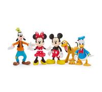 Disney Store Official Coffret de Figurines Mickey Mouse et Ses Amis, Ensemble de 5 Figurines articulées Comprenant Mickey, Minnie, Donald, Dingo et Pluto