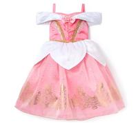 Disney Store Official Costume Aurore pour Enfants, La Belle Au Bois Dormant, Robe de Princesse Rose pour Les fêtes, Les Jeux de rôle et Halloween, 5-6 Ans
