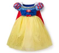 Disney Store Official Déguisement Blanche Neige pour Enfants, Robe de Princesse Bleu et Jaune avec Cape Rouge, pour Les soirées déguisées, Les Jeux de rôle et Halloween, 5-6 Ans