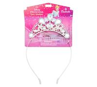 Disney Store Official Diadème Cendrillon pour Enfants, Accessoire de déguisement avec Finition argentée, Strass colorés et Fleurs en Filigrane