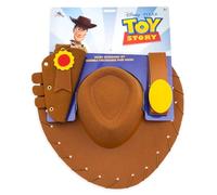 Disney Store Official Ensemble d'accessoires Woody pour Enfants, Toy Story, avec Un Chapeau de Cow-Boy, Un étui de Revolver et Une Ceinture, pour Les fêtes, Les Jeux de rôle et Halloween