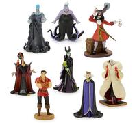 Disney Store Official Ensemble de Figurines Disney Villains, 8 pièces, avec Le Capitaine Crochet, Ursula, Jafar, Maléfique, la Reine, Gaston et Hadès, à partir de 3 Ans