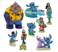 Disney Store Official Ensemble de Figurines Lilo & Stitch, 8 Figurines moulées Comprenant Lilo, Stitch, Angel, Nani, Souillon, Pleakley et Jumba