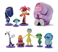 Disney Store Official Ensemble de Figurines Vice-Versa 2 (Pixar), 9 Jouets Comprenant Joie, Tristesse, Anxiété, Colère, Envie, Dégoût, Ennui, Peur et Embarras, à partir de 3 Ans