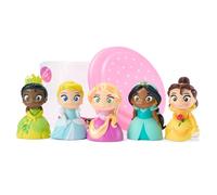 Disney Store Official Ensemble de Jouets pour Le Bain Princesses, 5 pièces Comprenant Belle, Cendrillon, Jasmine, Raiponce et Tiana, Seau à Couvercle Tamis, pour Bain ou Piscine, à partir de 6 Mois