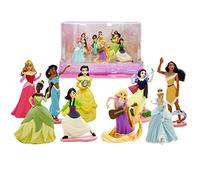 Disney Store Official Ensemble de poupées Classiques Princesses Disney, 9 poupées moulées Comprenant Aurore, Belle, Cendrillon, Jasmine, Mulan, Pocahontas, Raiponce, Blanche Neige et Tiana