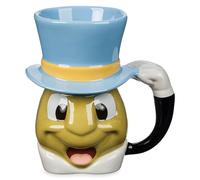Disney Store Official Jiminy Cricket Mug sculpté Pinocchio Cadeau de pendaison de crémaillère pour homme, femme et enfant