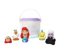 Disney Store Official, Lot de 5 Figurines et 1 Seau, La Petite Sirène | Comprend Ariel et ses amis, plus un seau à couvercle perforé pour les jeux d'eau, Dès 6 mois