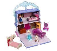 Disney Store Official, Maison de poupées La Reine des Neiges, 11,5 cm | Comprend Elsa, Anna, Olaf, le château d'Arendelle et des meubles, idéal pour le jeu, dès 3 ans