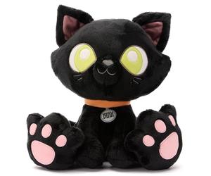 Disney Store Official Peluche Binx, Hocus Pocus, 27 cm/10,5", Peluche Chat Noir avec Collier Orange, Convient dès la Naissance, adapté à Tous Les âges