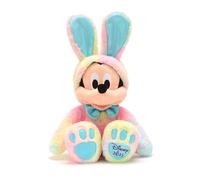 Disney Store Official Peluche Mickey Pâques, 45 cm/18", déguisement Lapin tie and Dye avec nœud Papillon Bleu, Disney 2025" sous Le Pied, Convient dès la Naissance, adapté à Tous Les âges