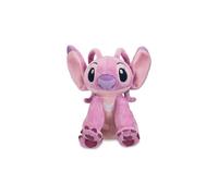 Disney Store Official Peluche Miniature Angel, Lilo & Stitch, 17 cm/7", Petite Peluche Alien Rose rembourrée Toute Douce, adaptée à Tous Les âges