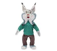 Disney Store Official Peluche Pawbert Lynxley, Zootopie, Peluche de 45 cm inspirée du Film Zootopie 2, Lynx des Bois avec Pull à Motif Zigzag et Pantalon d'extérieur, Collector Disney