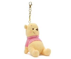 Disney Store Official Peluche Porte-clés Winnie l'ourson, 12 cm/5", Peluche avec Porte-clés Amovible, Convient aux Enfants à partir de 1 an