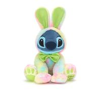 Disney Store Official Peluche Stitch Pâques, Lilo & Stitch, 45 cm, déguisement Lapin tie and Dye avec nœud Papillon Vert, Disney 2025" sous Le Pied, Convient dès la Naissance, adapté à Tous Les âges