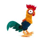 Disney Store Official Petite Peluche Hei Hei, Vaiana, Doudou Poulet coloré, avec Plumes duveteuses et Pieds Brillants, Peluche de Personnage secondaire, 32 cm/12"