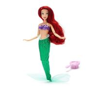 Disney Store Official Poupée Classique Ariel, La Petite Sirène, 29 cm, Poupée Princesse Disney entièrement articulée avec Queue de sirène, Haut Coquillage et Mini Brosse à Cheveux, à partir de 3 Ans