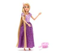 Disney Store Official Poupée Classique Raiponce, 29 cm/11", Poupée Princesse Disney entièrement articulée avec Robe Mauve et Mini Brosse à Cheveux, à partir de 3 Ans