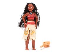 Disney Store Official Poupée Classique Vaiana, 26 cm/10", poupée Princesse entièrement articulée avec Tenue Classique et Mini Brosse à Cheveux, à partir de 3 Ans