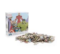 Disney Store Official Puzzle Marvel en Forme de Personnage avec Thor, Iron Man, Captain America et Hulk, 576 pièces