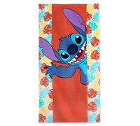 Disney Store Official Serviette de Plage Stitch, Serviette de Plage en Coton Lilo & Stitch pour Enfants, 150 x 74 cm