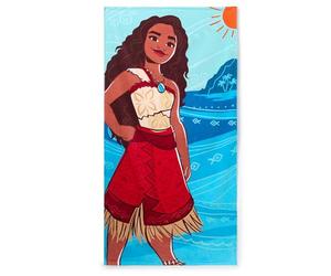 Disney Store Official, Serviette de Plage Vaiana, Serviette de Plage en Coton Doux à séchage Rapide, Drap de Bain pour Enfants