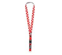 Disney Store Official Tour de cou Minnie, réversible avec motif à pois et imprimé façon bande de film, pensé pour les badges, les pass Disneyland, le travail ou l'école