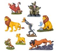 Disney Store Officiel Coffret de Figurines Deluxe 30e Anniversaire du Roi Lion, 8 Pièces, Inclut Mufasa avec Zazu, Simba et Plus