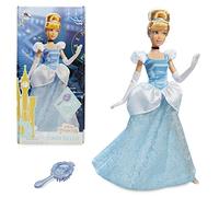 Disney Store Officiel Poupée Classique Cendrillon pour Enfants, 29cm, Poupée Entièrement Articulée en Tenue Scintillante, Inclut Chaussures, Gants de Soirée, Collier et Brosse, Dès 3 Ans