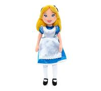 Disney Store Officiel Poupée Peluche Alice d'Alice au Pays des Merveilles, 42 cm, Figure Câline Mignonne en Robe Classique et Tablier, avec Cheveux Doux et Nœud 3D, pour Enfants Dès la Naissance