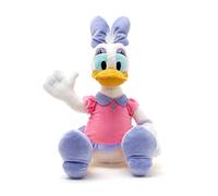 Disney Store Officielle Peluche Daisy Duck de Taille Moyenne, 45 cm, Personnage emblématique de en Robe Rose et Violette avec des Yeux brodés, Convient à Tous Les âges