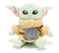 Disney Store Peluche Grogu Aimantée pour Épaule, Star Wars - 13 cm Le Pad aimanté Fait flotter Grogu sur Votre épaule ; Une Tape sur la tête déclenche des Sons de bébé
