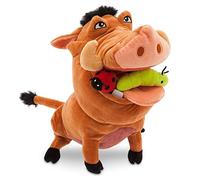 Disney Store Peluche Moyenne de Pumbaa, Le Roi Lion, 33 cm, Personnage Câlin avec Détails Brodés, Poils Flous et Insectes dans la Bouche, Convient à Tous Les Âges