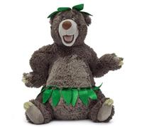 Disney Store Peluche officielle Baloo - Ours en peluche classique de 40,6 cm du livre de la jungle (1967) - Peluche Disney douce sculptée avec des caractéristiques brodées, jupe et chapeau en forme de