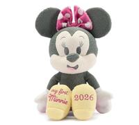 Disney Store Peluche officielle My First Minnie 2026 - Peluche Minnie Mouse de 33 cm - Animaux en peluche pour bébés avec couleurs pastel et caractéristiques brodées - Super douce et câline - Jolies