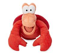 Disney Store Peluche Sébastien, La Petite Sirène, 15 cm / 5", Peluche fabriquée en Tissu Doux au Toucher avec détails brodés et Fini Scintillant, Convient à Tous Les âges.