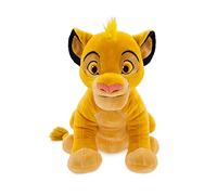 Disney Store Peluche Simba de Taille Moyenne, Le Roi Lion, 33 cm, Personnage câlin en Peluche, Petit Lion avec détails brodés et Toucher Doux