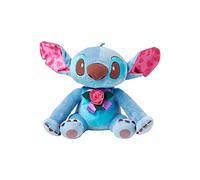 Disney Store Peluche Stitch de Taille Moyenne, Lilo & Stitch, 29 cm, Personnage en Peluche avec détails brodés, Oreilles imprimées en Forme de cœur et Fleur en 3D - Convient dès la Naissance