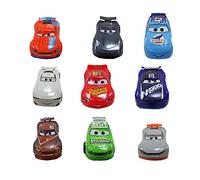 Disney Store Pixar Coffret Deluxe Cars, 9 pièces, Figurines Voitures, Jouets avec graphismes colorés, incluant Flash McQueen, 3 Ans et Plus.