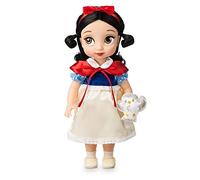 Disney Store Poupée Blanche Neige, Collection Animator, 39 cm / 15" avec Chevelure réaliste et Tenue, Peluche Oiseau en Satin, poupée pour Les Enfants de 3 Ans et Plus.