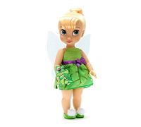 Disney Store Poupée Fée Clochette, Collection Animator, Peter Pan, 39 cm / 15" avec Chevelure réaliste et Tenue, Peluche Tic-Tac en Satin, poupée pour Les Enfants de 3 Ans et Plus.